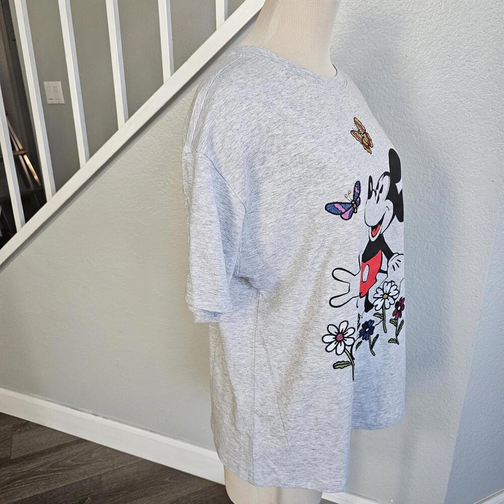 Disney  Mickey Mouse T-Shirt Women's Sz Large Embroidered NWT - Picture 2 of 12